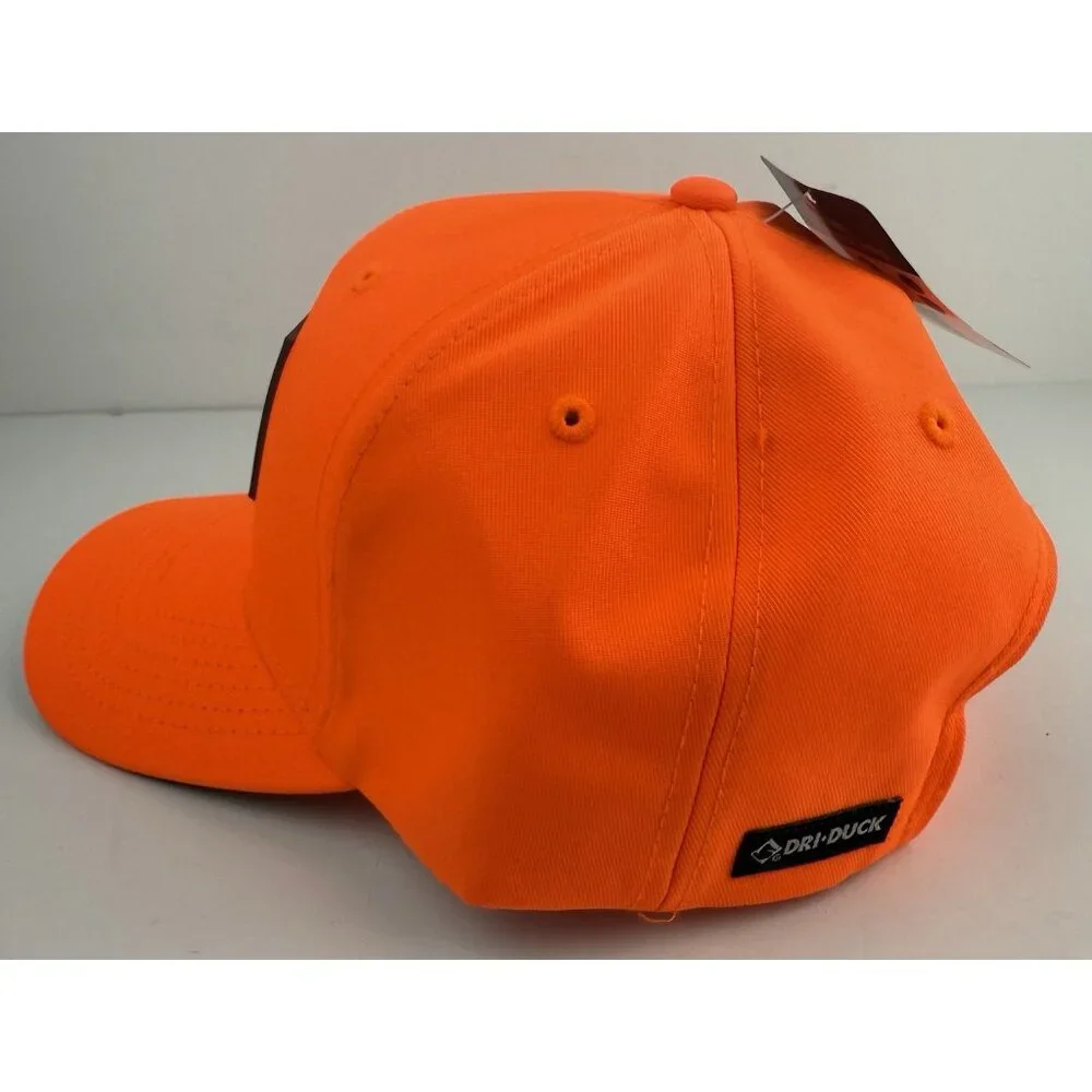 DRI Duck 3D Buck Blaze Hat Orange/Black‎ Low Profile Embroidered 3321 OSFM NWT
